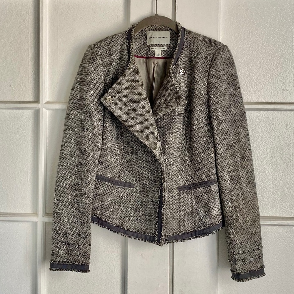 Women's Banana Republic Tweed Jacket Sz. 0